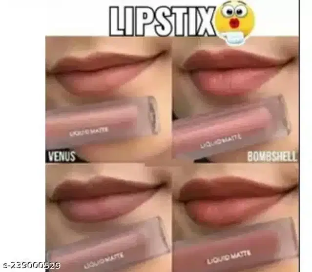 Premium Matte Lipsticks (Multicolor, Pack of 4)