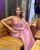JImmy Choo Saree for Women, Pink 