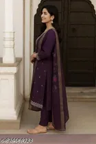 Printed Chanderi Cotton Kurta Set for Women 