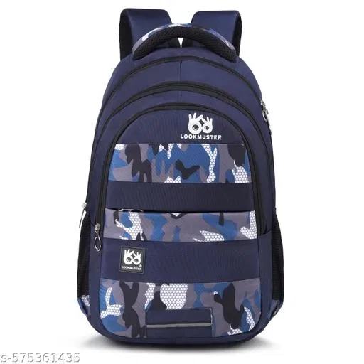 Polyester Backpack for Men & Women, Blue