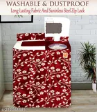 KANUSHI Industries® Washabl&Dustproof Top Load semi Automatic Washing Machine Cover+1 Pc Fridge Cover+1 Pc Microwave Cover+ 1 Pc Apron for Kitchen Front 