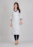 Rayon Printed Kurti for Women 