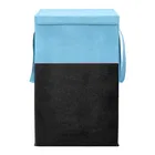 Cloth Laundry Baskets, Blue & Black 