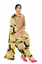 शारदा क्रिएशन क्रेप फ्लोरल प्रिंट सलवार सूट अस्टीचड 