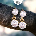 Brass Drop Earrings for Women 