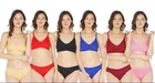 Cotton Blend Solid Lingerie Set for Women 