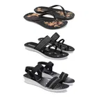 Sandals with 2 Pairs Flats for Women 