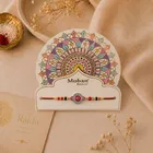 Red Evil Eye, Star & Flower Rakhi for Brother
