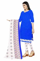 शारदा क्रिएशन क्रेप फ्लोरल प्रिंट सलवार सूट अस्टीचड 