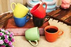 Ceramic Tea & Coffee Cup, Multicolor, Pack of 6 