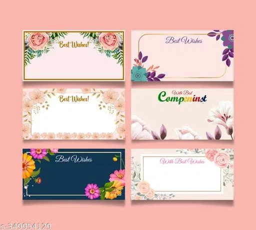 Best Wishes Stickers (Multicolor, Pack of 72)