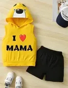 Cotton Blend Printed Clothing Set for Boys 