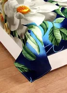 Polycotton Printed Double Bedsheet with Two Pillow Covers 
