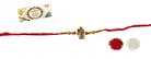 Radha Krishna Metal Rakhi 