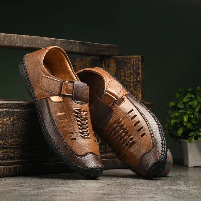 Sandals for Men (Tan, 7)