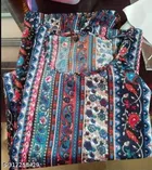 Crepe Printed Kurti for Women 