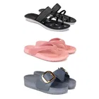 Combo of Flats with Slippers & Sliders for Women 
