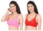 Cotton Blend Solid Non Padded Bras for Women 