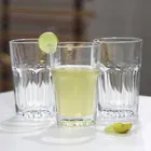 Afast Glass Set Water/Juice Glass  (290 ml, Glass, Clear) -Set of 3