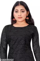 Net Kurti for Women,  Black  