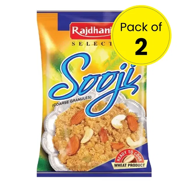 Rajdhani Sooji 2X500 g (Pack of 2)