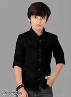 Solid Cotton Blend Polo Shirt for Boys 