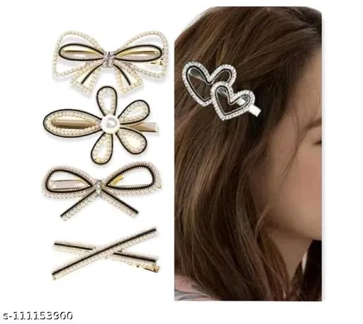 Hair Pins for Women (Gold, 3 Pcs)