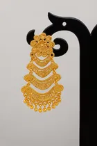 Gold Plated Drop Earrings for Women 