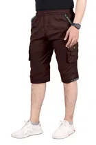 Cotton Solid Capri for Men 