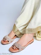 Shoetopia Flat Sandals Pink Size IND-4