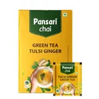 Pansari Tulsi Ginger Green 100% Natural Tea Pack 25 Dip