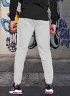 Polyblend Printed Trackpants for Men, Black & Grey, Pack of 2 