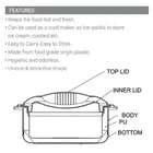 MILTON Orchid 1000 Thermoware Casserole 