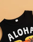 Cotton Blend Printed Clothing Set for Boys 