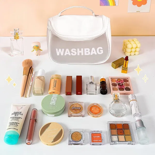 Portable Cosmetic Bag Women (White)