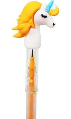 5 Pcs Unicorn Pen Pencils With Fur Pen 6In1 Pencil 