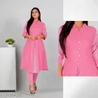 Solid Embroidered Cotton Kurti for Women 