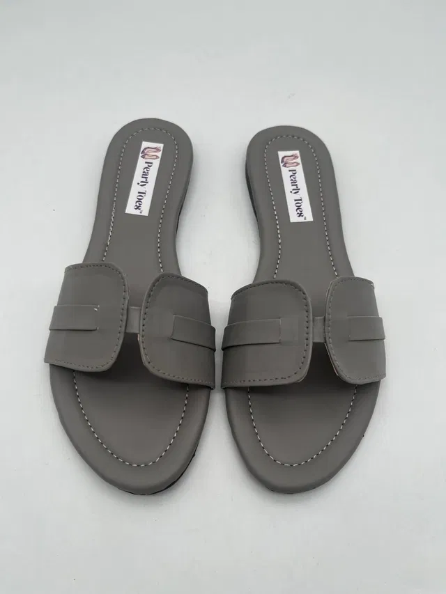 Flats for Women (Grey, 6)