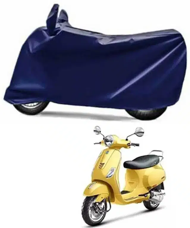 Waterproof & UV Protection Polyester Full Body Cover for Vespa VXL 150 BS6 (Blue)