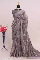 Cotton Linen Abstract Saree for Women 