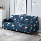 Homwatica 3 Seater Floral Blue Printed Elastic Sofa Cover 180X230Cm Pack Of 1