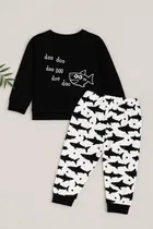 Hoisery Printed Clothing Set for Boys 