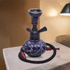 Modern Pot Designer Hookah Blue 7inch
