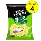 Too Yumm Chips American Style Cream & Onion 4X10 g (Set of 4)