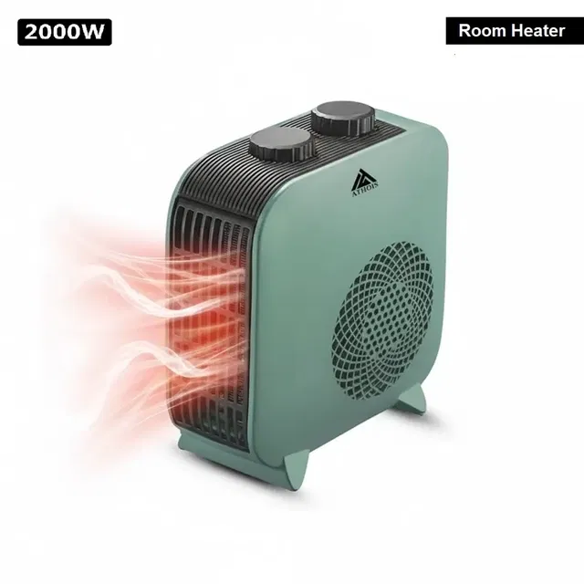 Athost Insta Comfort 2000W Fan Room Heater (Green)