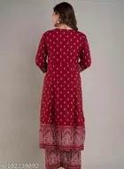 Rayon Printed Kurta with Pant & Dupatta for Women 