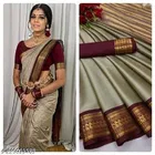 Cotton Silk Zari Woven Saree for Women 