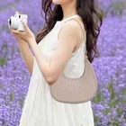 PU Solid Hobo Bag for Women