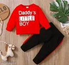 Hosiery Cotton Full Sleeves T-Shirt with Pant Clothing Set for Kids 