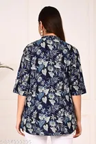 Rayon Three Quarter Sleeves Top for Women 